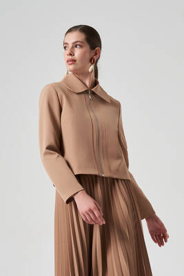 Nuss - Nuss Kısa Ceket 6037 Camel (1)