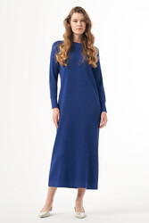 Nuss - Nuss Mercerized Elbise 1403 Sax Blue