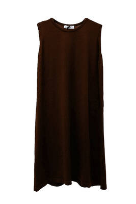 Nuss - Nuss Mercerized Sleeveless Knit Undershirt Tunic 008 Brown