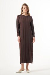 Nuss - Nuss Merserize Elbise 1401 Kahverengi 