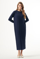 Nuss - Nuss Merserize Elbise 1401 Lacivert