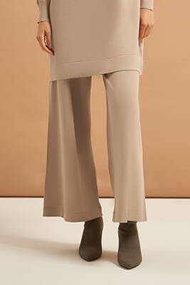 Nuss - Nuss Merserize Wide-Leg Pants 002 Beige
