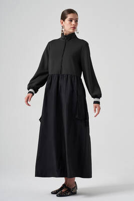 Nuss - Nuss Parachute Detailed Dress 2004 Black