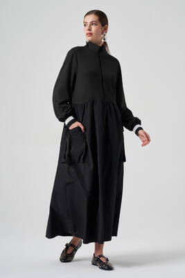 Nuss - Nuss Parachute Detailed Dress 2004 Black (1)