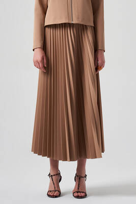 Nuss - Nuss Pleated Skirt 8037 Camel