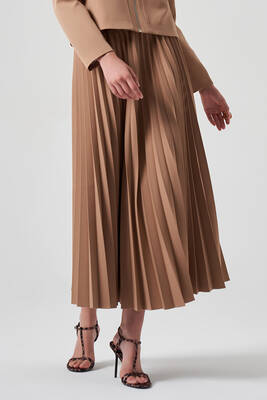 Nuss - Nuss Pleated Skirt 8037 Camel (1)