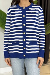 Nuss - Nuss Sim Detail Cardigan 306 Cobalt