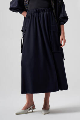 Nuss - Nuss Skirt 8003 - Navy Blue