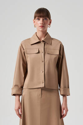 Nuss - Nuss Snap-Button Short Jacket 6025 Camel