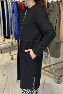 Nuss - Nuss Zipper Coat Jacket 6012 Black (1)