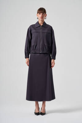 Nuss - Nuss Zippered Short Jacket 6027 Anthracite (1)