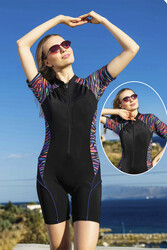 Remsa - One-Piece Swimmer's Swimsuit 24105 Black