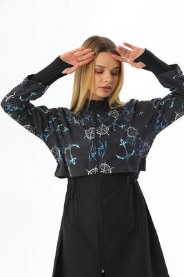 Remsa - One Top Parachute Full Hijab Swimsuit 2322-1 Black (1) Remsa - One Top Parachute Full Hijab Swimsuit 2322-1 Black (1)