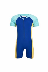 Neopy - Overalls Short Sleeve Children's Swimming Swimsuit with Shorts Alex 5608 Yellow
