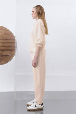 Remsa - Paçası Lastikli Modal Pantolon 32179 Bej (1)