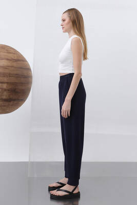 Remsa - Paçası Lastikli Modal Pantolon 32179 Lacivert (1)