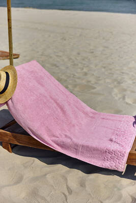 Remsa - Pamuklu Deniz Havuz Plaj Banyo Havlusu 01 Pembe
