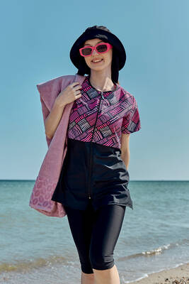 Remsa - Pamuklu Deniz Havuz Plaj Banyo Havlusu 01 Pembe (1)