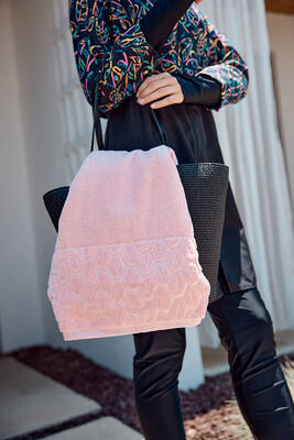 Remsa - Pamuklu Deniz Havuz Plaj Banyo Havlusu 01 Pudra