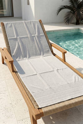 Remsa - Pamuklu Deniz Havuz Plaj Banyo Havlusu 02 Gri