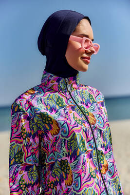 Remsa - Parachute Full Coverage Modest Swimsuit Nisa R5501 (1) Remsa - Parachute Full Coverage Modest Swimsuit Nisa R5501 (1)