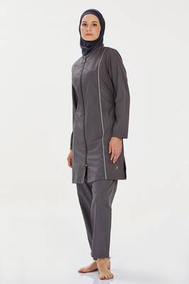 Rozamay - Parachute Full-Covered Hijab Swimsuit Beny 9075 Anthracite (1) Rozamay - Parachute Full-Covered Hijab Swimsuit Beny 9075 Anthracite (1)