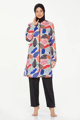 Maresiva - Parachute Full-Covered Modest Swimwear Brianna 8285 Black (1) Maresiva - Parachute Full-Covered Modest Swimwear Brianna 8285 Black (1)