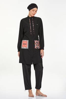 Adasea - Parachute Full Covered Swimwear Hılary 1417 Black (1) Adasea - Parachute Full Covered Swimwear Hılary 1417 Black (1)