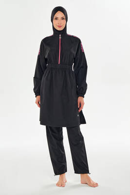 Maresiva - Paraşüt Tam Kapalı Tesettür Mayo 2504 Siyah (1) Maresiva - Paraşüt Tam Kapalı Tesettür Mayo 2504 Siyah (1)