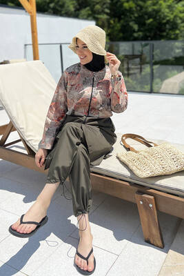 Remsa - Paraşüt Tam Kapalı Tesettür Mayo Aller 2403 Yeşil (1)