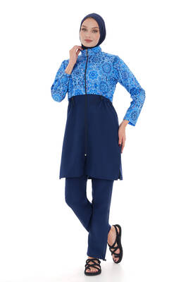 Remsa - Paraşüt Tam Kapalı Tesettür Mayo Nida 2103 Mavi Yıldız Remsa - Paraşüt Tam Kapalı Tesettür Mayo Nida 2103 Mavi Yıldız