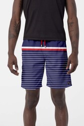 Remsa Mayo - Patterned Men's Pool Beach Shorts 237 Navy Blue