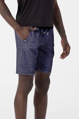 Remsa - Patterned Men's Pool Beach Shorts 238 Indigo (1) Remsa - Patterned Men's Pool Beach Shorts 238 Indigo (1)