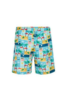 Lapieno - Patterned Men's Swim Shorts Benny S240 Mint (1) Lapieno - Patterned Men's Swim Shorts Benny S240 Mint (1)
