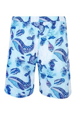 Lapieno - Patterned Men's Swim Shorts Raul S266 Blue (1) Lapieno - Patterned Men's Swim Shorts Raul S266 Blue (1)