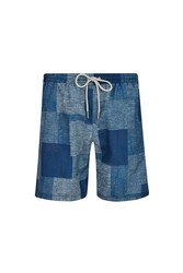 Lapieno - Patterned Men's Swim Shorts Tom S280 Dark Navy