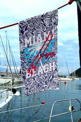 Remsa - Patterned Sea Pool Beach Towel 086 (1)