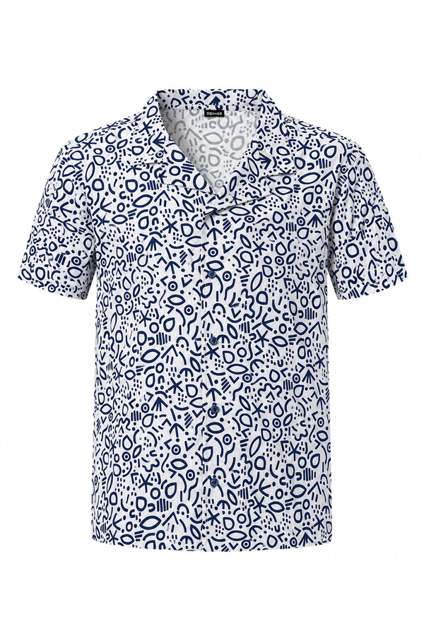 Remsa - Patterned Short-Sleeve Beach Shirt (1)