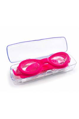 Bermuda - Pink Sporty Swim Goggles with Adjustable Strap (1)