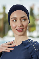 Remsa Mayo - Plain Swim Cap R-999-B Navy