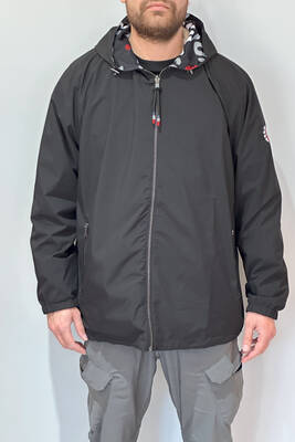 Remsa - Plus Size Men's Reversible Rain Jacket 24726 Black (1) Remsa - Plus Size Men's Reversible Rain Jacket 24726 Black (1)