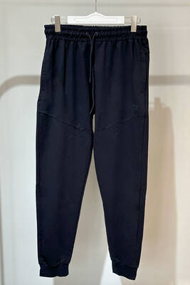 Remsa - Plus Size Men's Sweatpants with Elastic Waistband 7055 Navy Blue (1) Remsa - Plus Size Men's Sweatpants with Elastic Waistband 7055 Navy Blue (1)