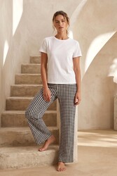 Remsa - Plus Size Viscose Print Lounge Bottoms