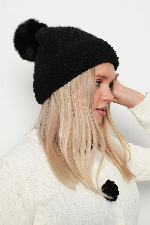 Remsa - Pom-Pom Detail Women's Headband 1136 Black