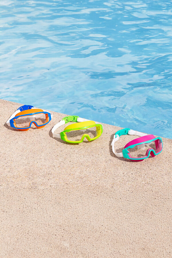 Pool Goggles 7+ Diver Goggles 04 Orange - Thumbnail