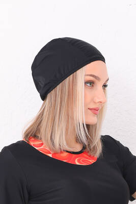 Remsa - Pool Sea Plain Swim Cap RB007 Black Remsa - Pool Sea Plain Swim Cap RB007 Black