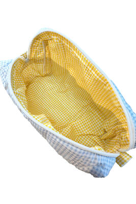 Remsa Mayo - Pötikare Desen Küçük Boy Çanta İçi Organizer Çanta 02 Mavi (1)