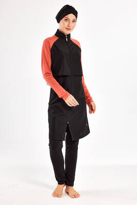 Adasea - Raglan Sleeve Full Coverage Modest Swimsuit Debbie 1405 (1) Adasea - Raglan Sleeve Full Coverage Modest Swimsuit Debbie 1405 (1)