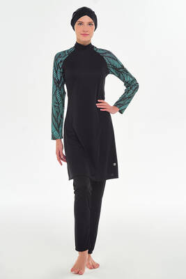 Rozamay - Reglan Kol Likralı Tam Kapalı Tesettür Mayo 3120 Siyah (1) Rozamay - Reglan Kol Likralı Tam Kapalı Tesettür Mayo 3120 Siyah (1)