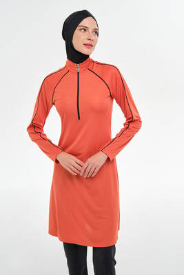 Reglan Kol Likralı Tam Kapalı Tesettür Mayo 3129 Tarçın · 3